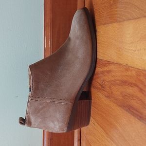 J. Crew Sawyer camel suede booties